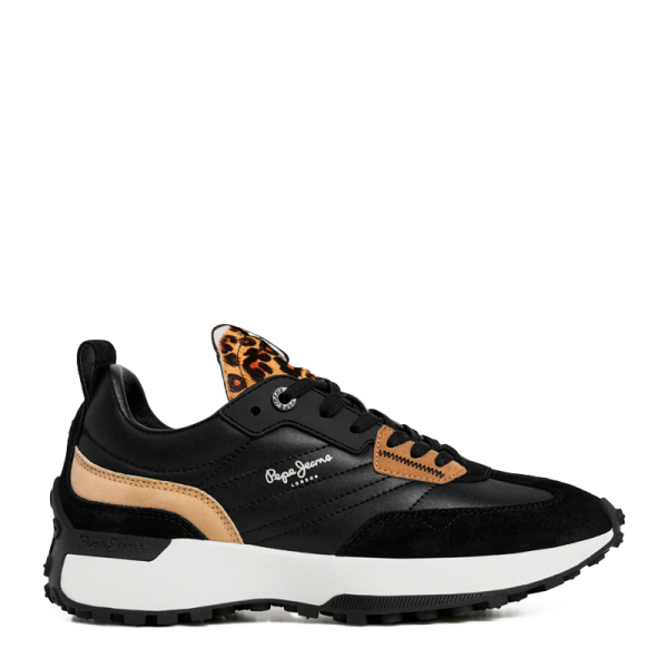 Pepe Jeans Baskets avec dtails en daim et en cuir - 37 Noir- Ref 99 €